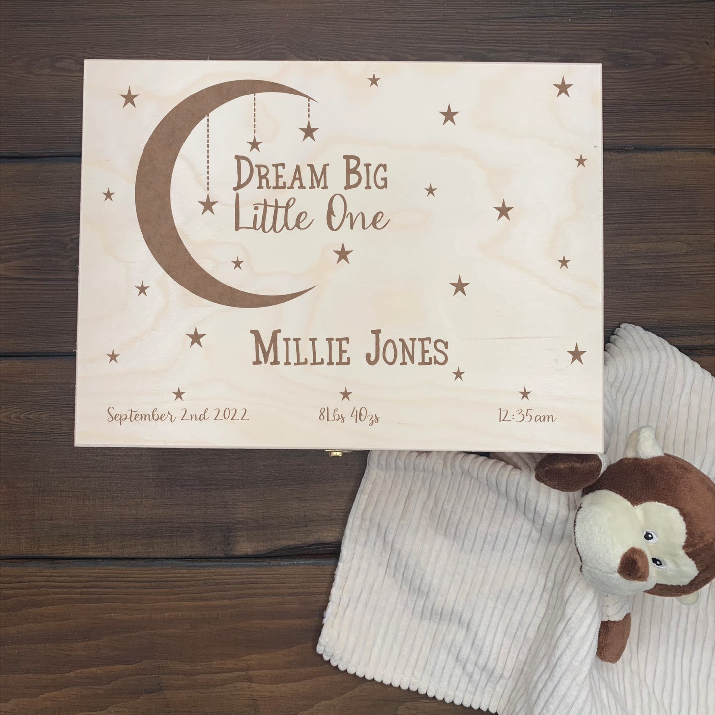 Dream Big Little One Baby Keepsake Box