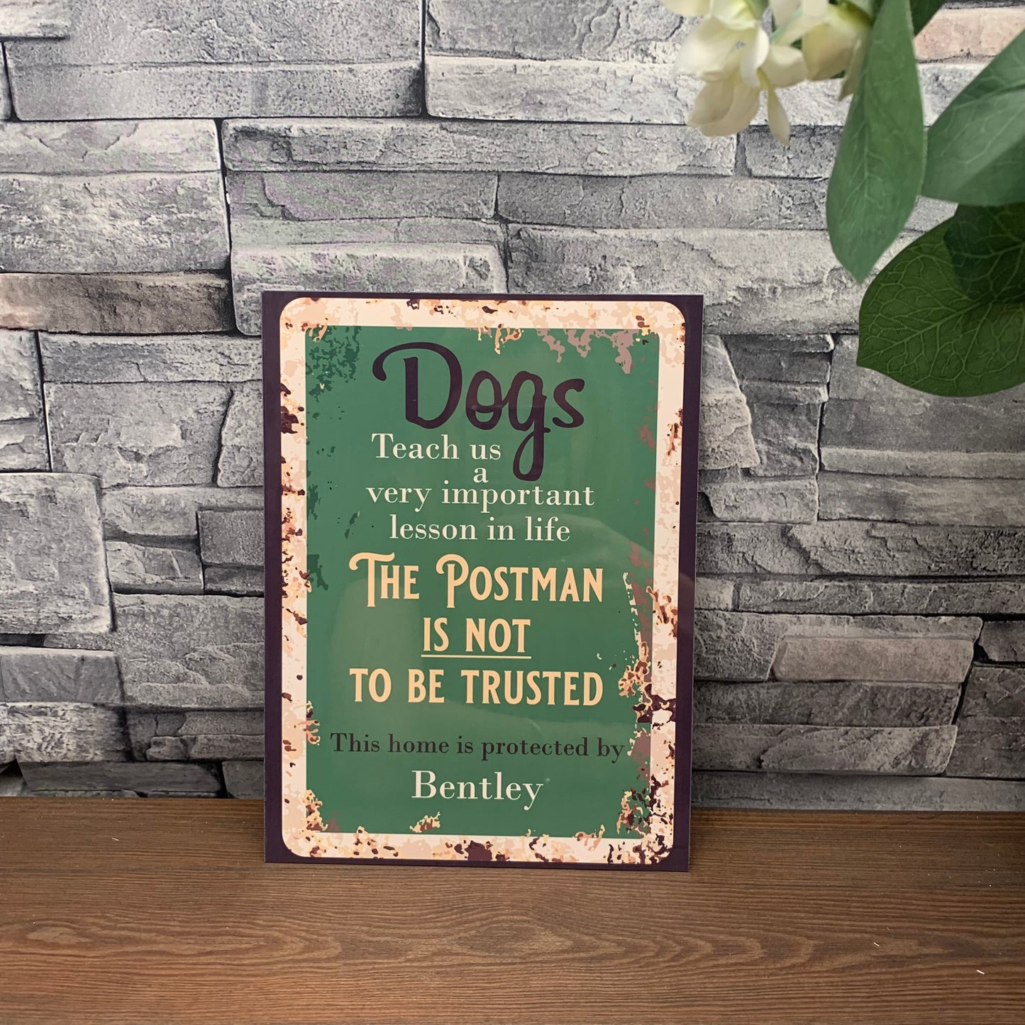 Vintage Style Dog Sign