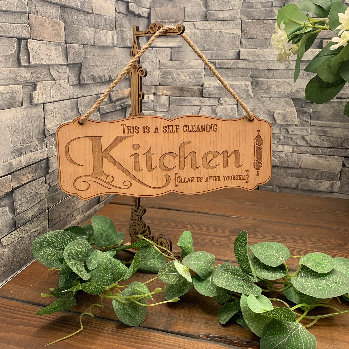 "Self Cleaning Kitchen" Sign