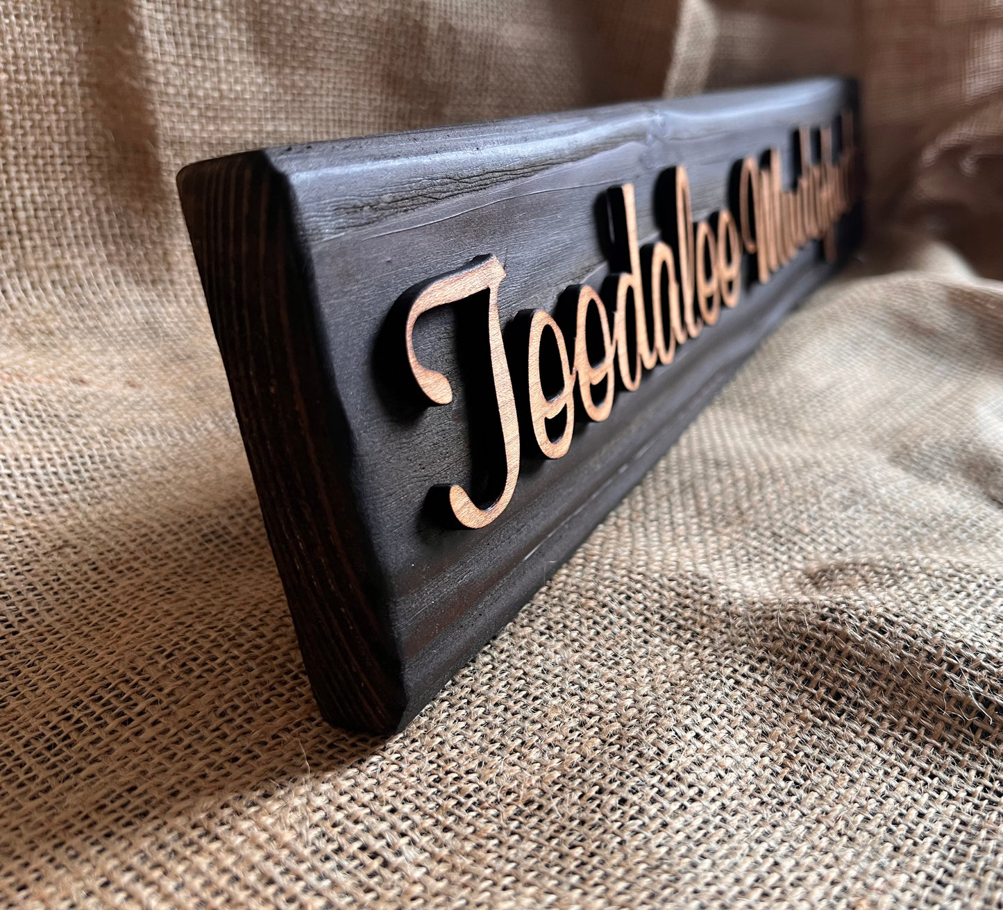 Reclaimed Wooden Wall Sign “Toodaloo Mudda*uckaa”