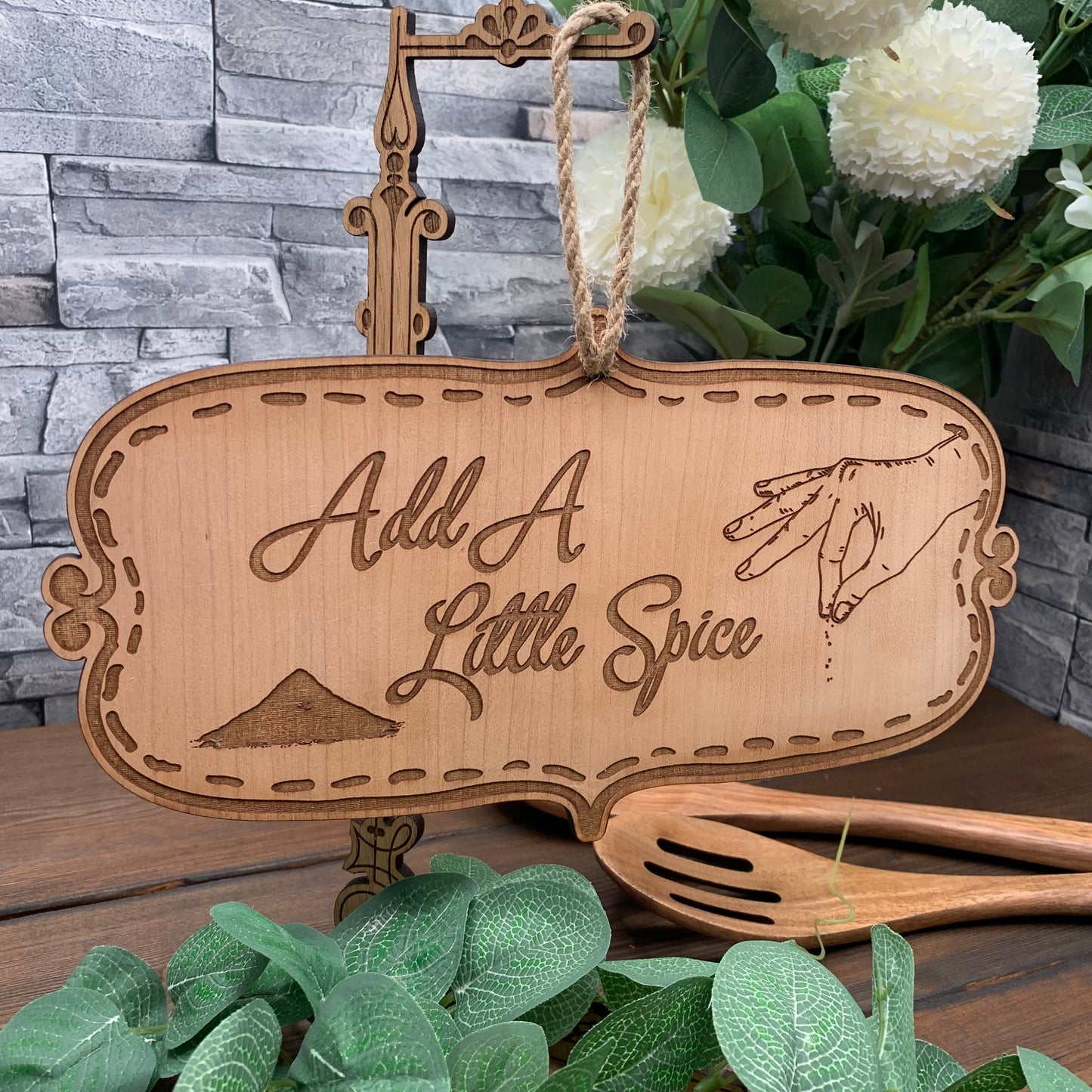 "Add A Little Spice" Kitchen Wall Sign