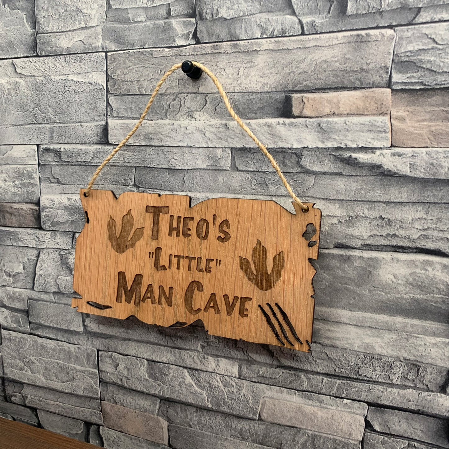 Little Man Cave Room sign