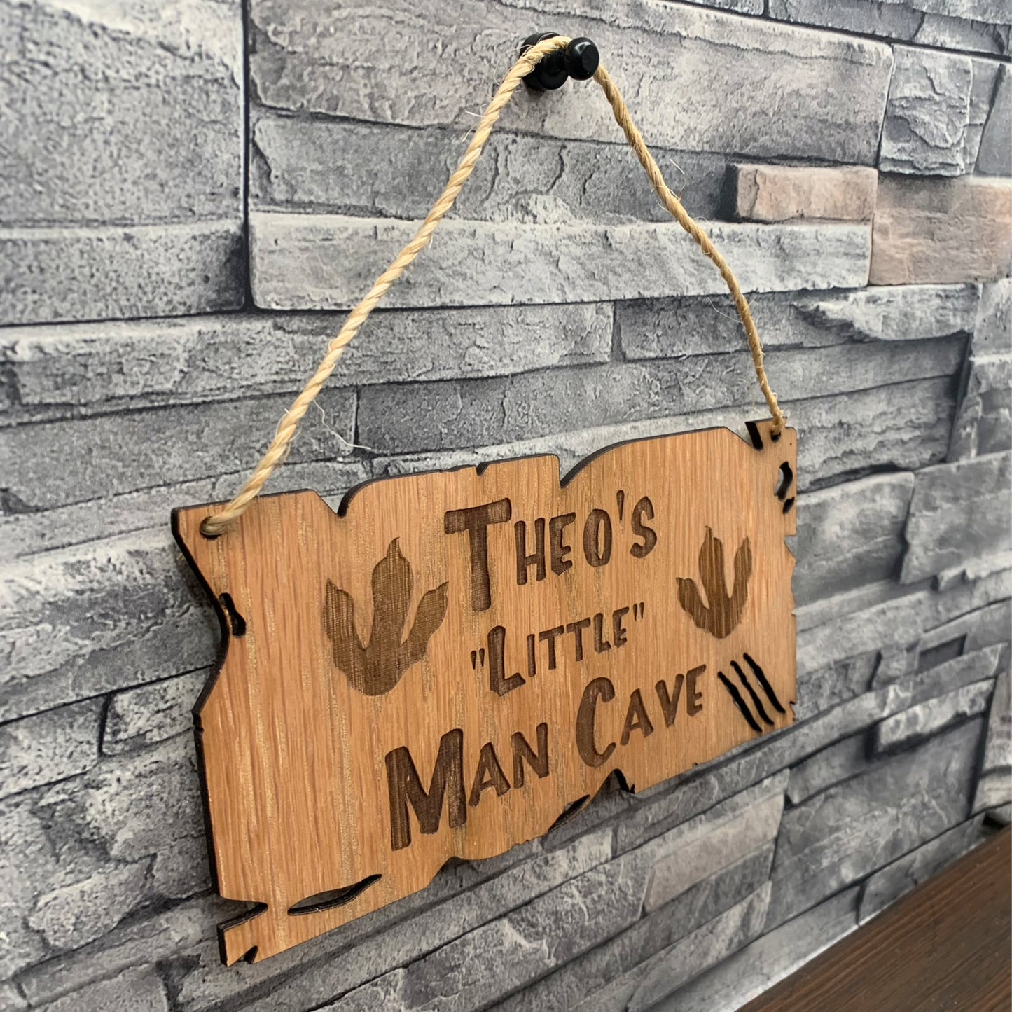 Little Man Cave Room sign