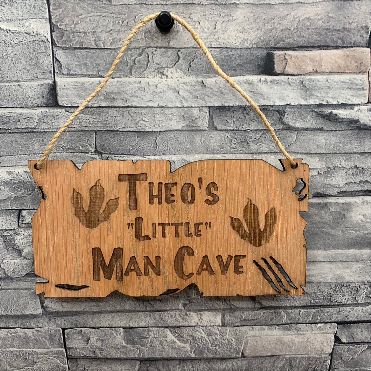 Little Man Cave Room sign