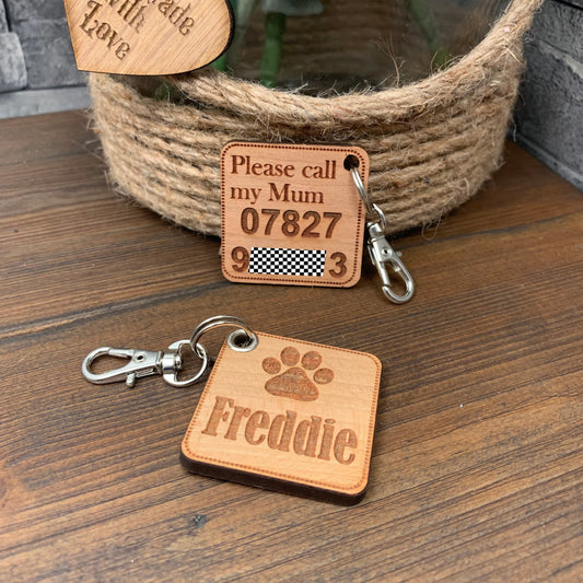 Dog ID Tag / Harness Accessory Square