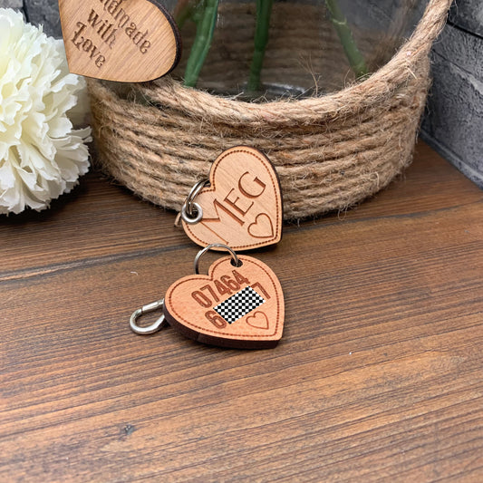 Dog ID Tag / Harness Accessory Heart