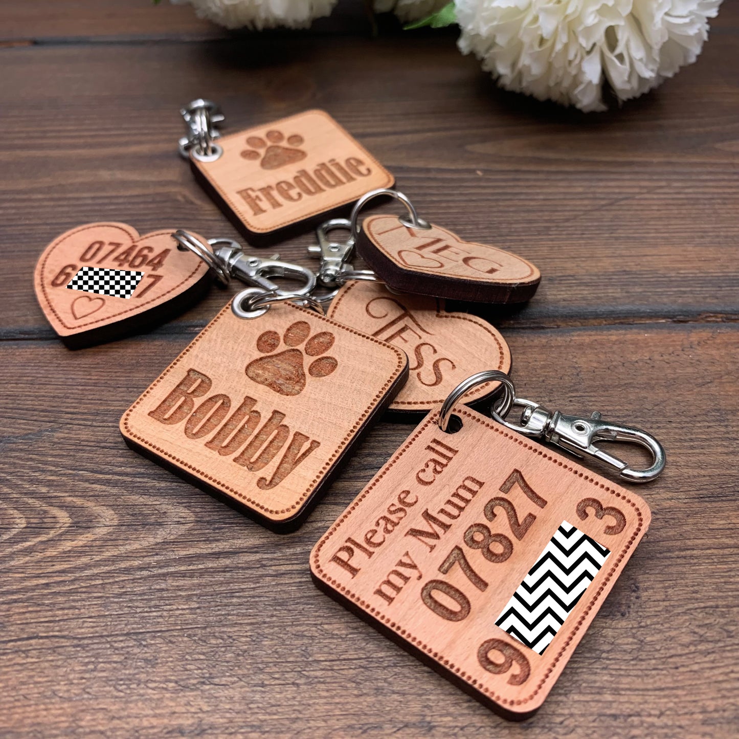 Dog ID Tag / Harness Accessory Heart