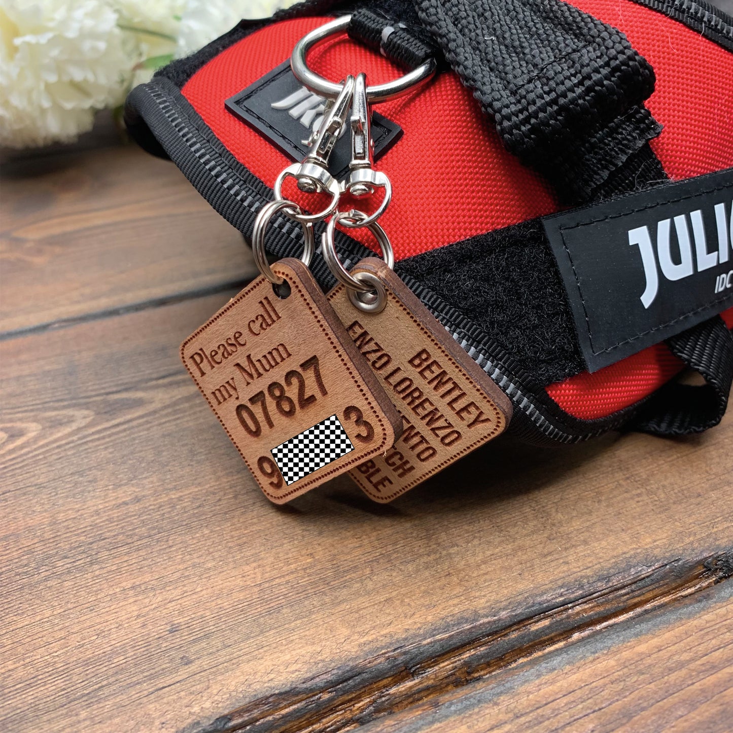 Dog ID Tag / Harness Accessory Square