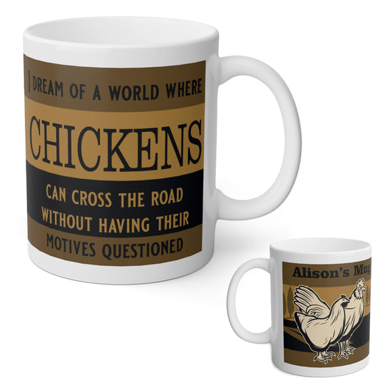 Chickens Cross the Road Mug