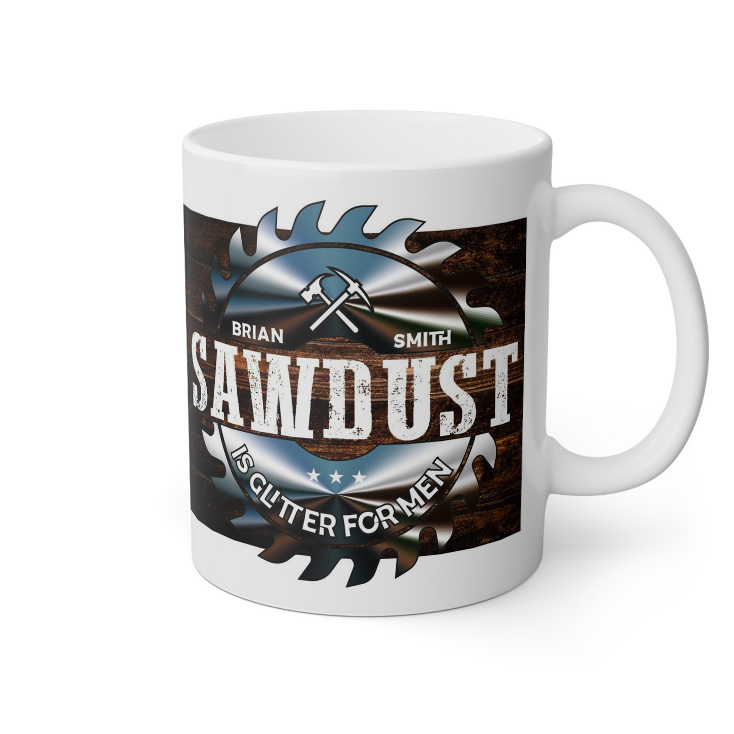 Sawdust, Mans Glitter Mug