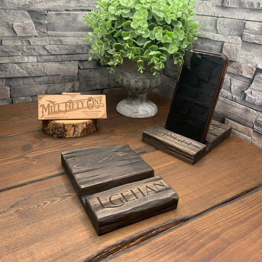 Hand-crafted Wooden Phone Stand